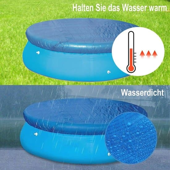 Runt poolskydd 244cm - Vattentätt PE-poolskydd