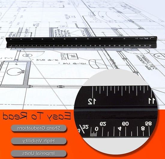 Professionell Triangulär Arkitektritare - 30 cm Aluminium Mätinstrument