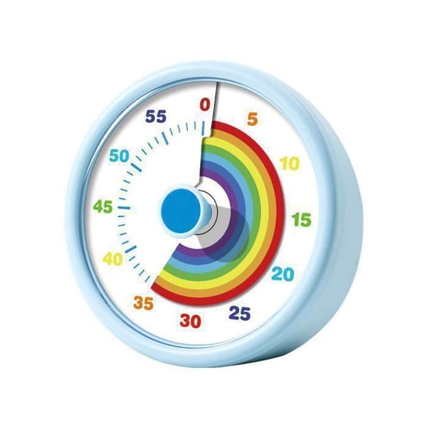 Børnetimer - 60-minutters regnbuetimer - Lydløs drift - Visuel timer