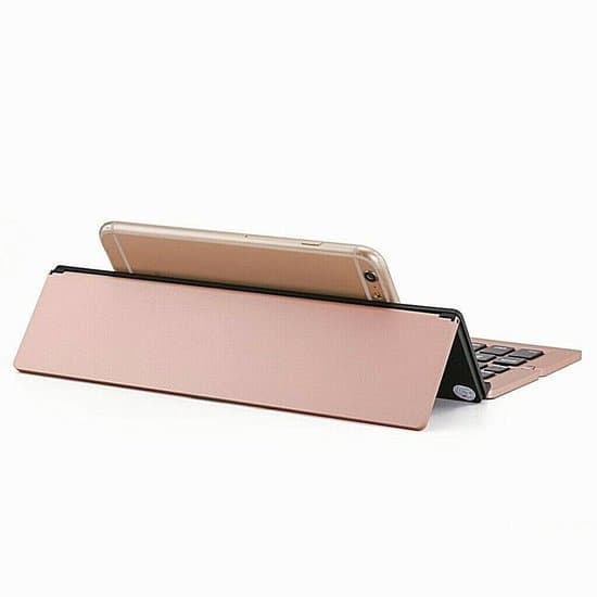Bærbart foldbart tastatur, Bluetooth foldbart trådløst telefon-/tablet-standertastatur