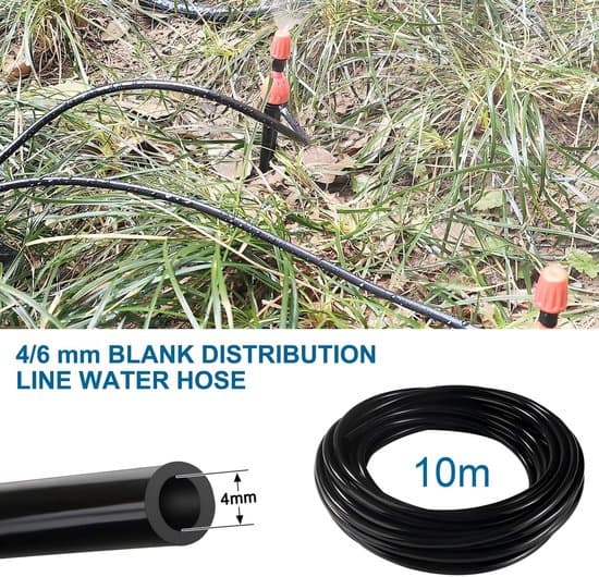 Mikrobevattningsslang - 10 meter - 4/6 mm