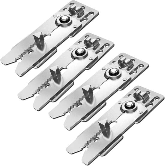 Soffkoppling - Möbelkoppling - Soffsäkrare - Justerbar klämma - Set om 4 - Silver