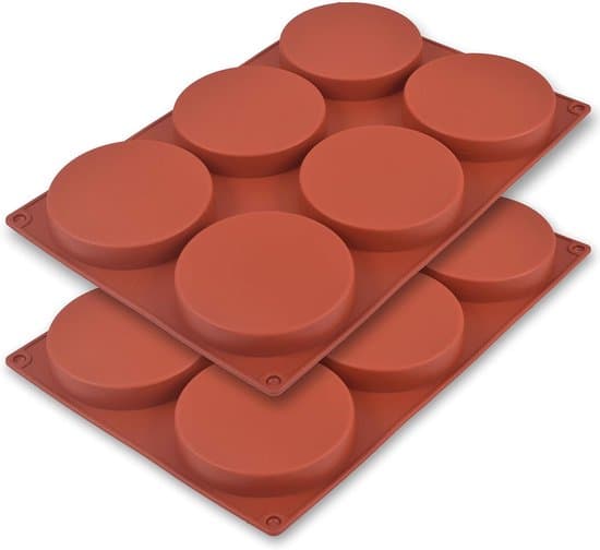 Rund silikonkakform - multifunktionell - 2-pack - 10 cm