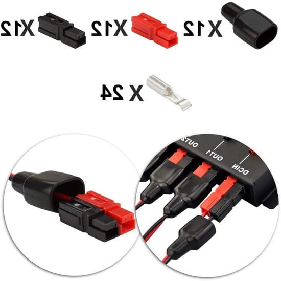 Lynkoblingsstik - 12 par, 30 A, farvekodet hus, gummimanchetter