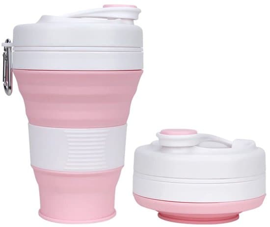 Hopfällbar campingmugg - Bärbar och lätt - 600 ml