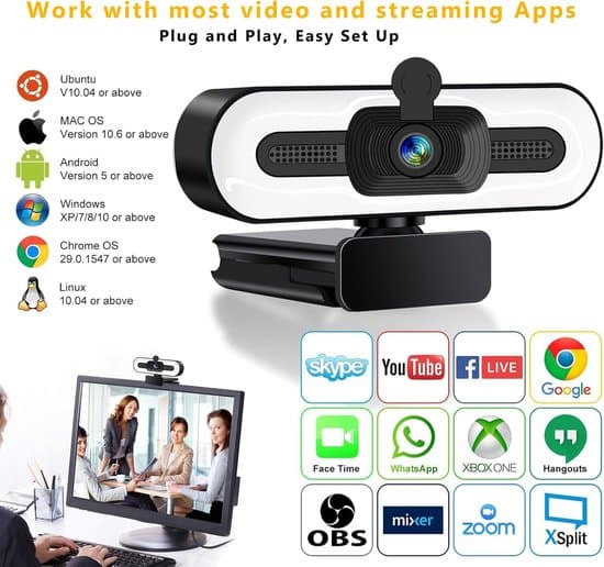 Webbkamera för PC - Streamingkamera - 4K-kvalitet - Videosystem