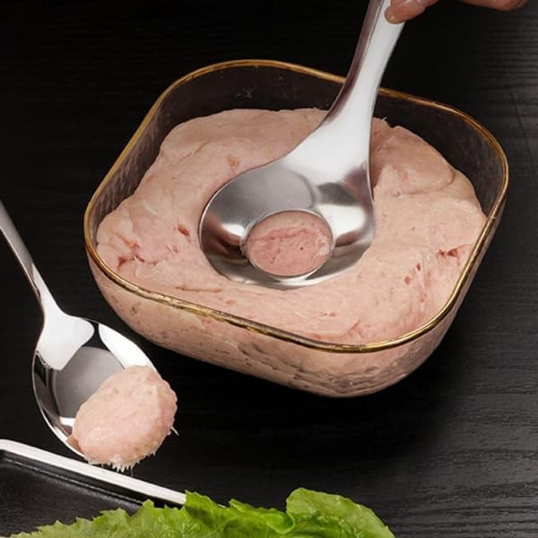 Köttbullssked i rostfritt stål