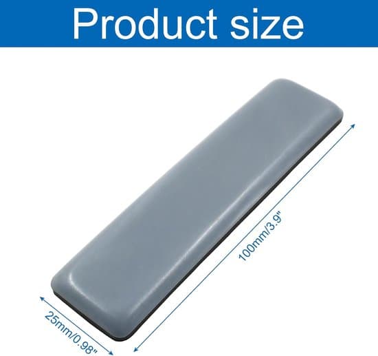 20-delade 25x100 mm självhäftande rektangulära möbelglidskydd