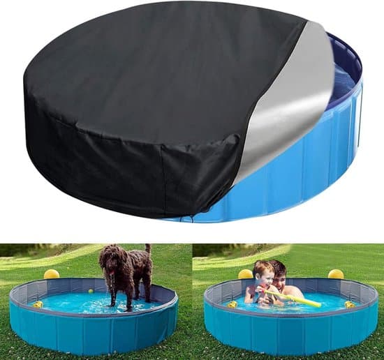 Poolskydd 190x30cm Bärbart Runt Vikbart Oxfordtyg Dragsko Vattentätt