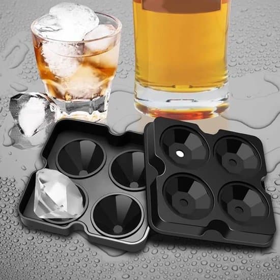 Diamantformad isbitsform i silikon med lock - Farsdagspresent