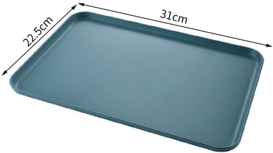 Rektangulär plastbricka (2 delar) - Lämplig för kök, restauranger, kaféer och hotell.