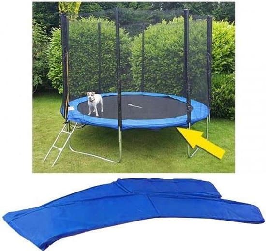 Trampolinkant - 244 cm diameter - blått överdrag