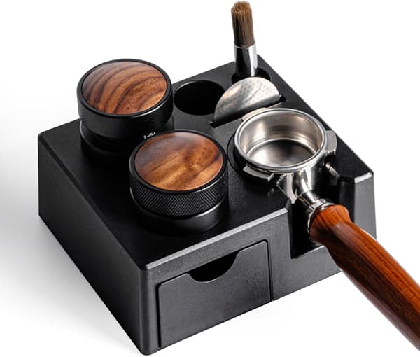 Kaffetamperstation til opbevaring af kaffegrums (ekskl. tilbehør, 51-58 mm).