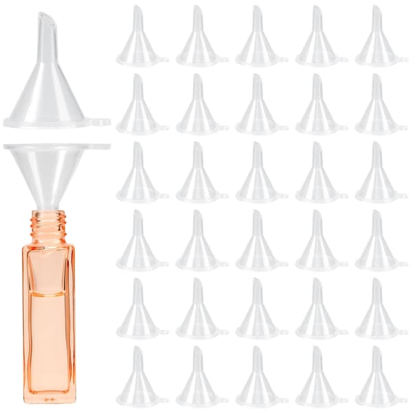 120 Mini Transparenta Plasttrattar, Litet Trattset