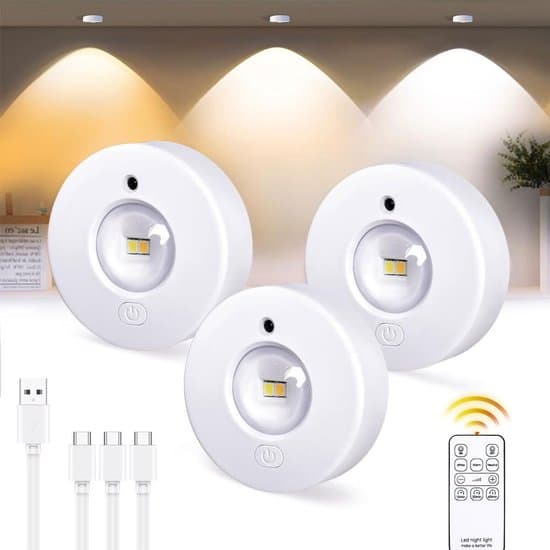 LED Køkkenlamper - Genopladelige - Dæmpbare - 3-delt sæt