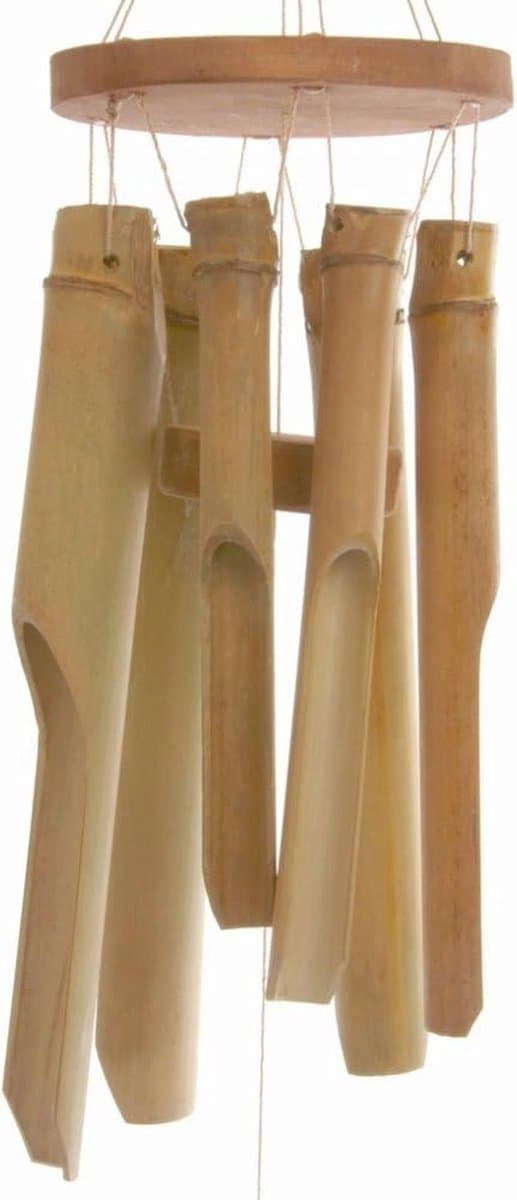 Itämainen bambu-tuulikello, kellolla, 25 cm