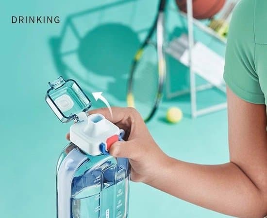 Litteä vesipullo -750 ml -Sininen