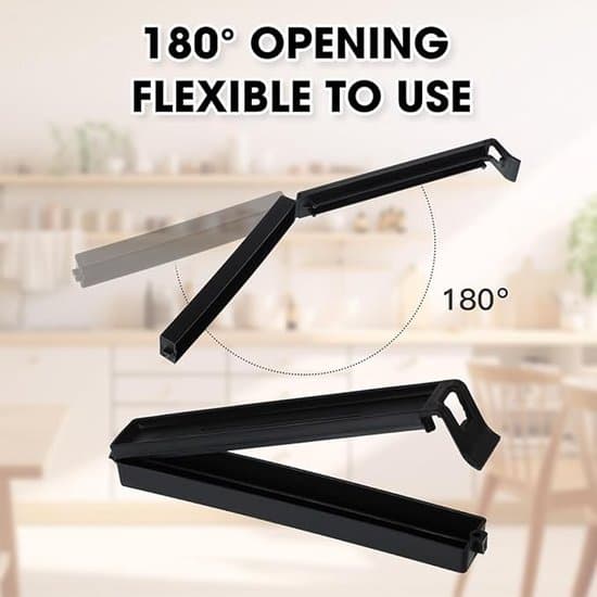 30 genanvendelige poseklemmer - sort - 6 og 11 cm
