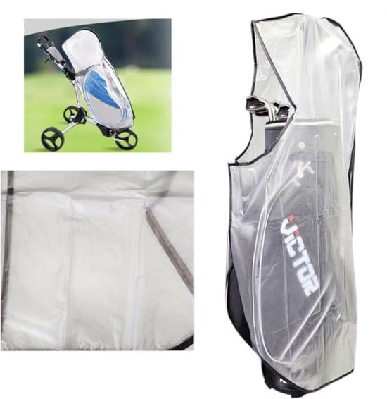 Läpinäkyvä vedenpitävä PVC-golfbägin sade- ja pölysuoja