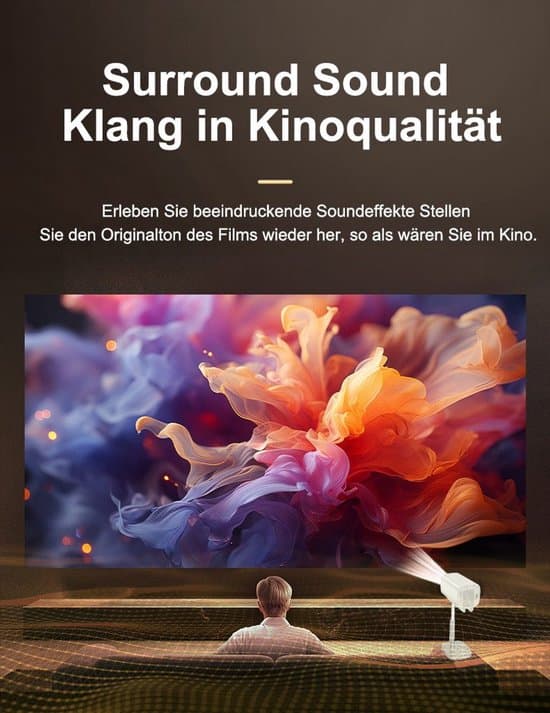 Android miniprojektor med WiFi og Bluetooth-understøttelse, 1080p