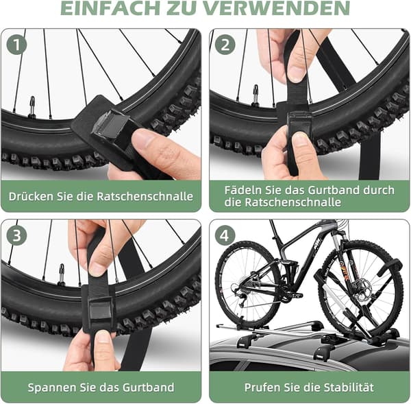 4 sorte spændestropper, 1 meter lange bindestropper, spændebånd, spændestropper, stropper til biler, cykelholdere og campingbrug