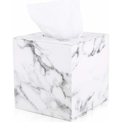 Fyrkantig näsdukslåda (mönster i marmor)