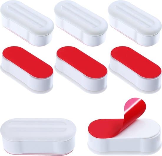 Toalettsitsdyna, 8-pack, TPE/ABS, tyst stängning, Vit