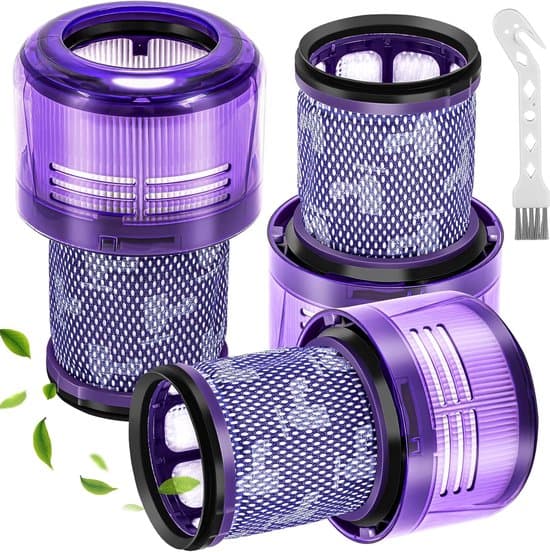 Erstatnings-HEPA-filter til Dyson V12 Detect Slim Absolute/Total Clean/Extra/Fluffy, genanvendeligt tilbehør # 971517-01