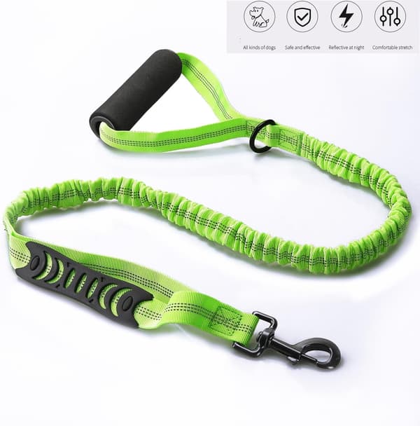 Stor hundesnor, elastisk, høj styrke, rivefast, stødabsorberende (grøn)