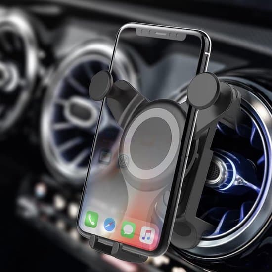 Rund luftventil telefonholder til Mercedes-Benz, Mini Cooper og Audi