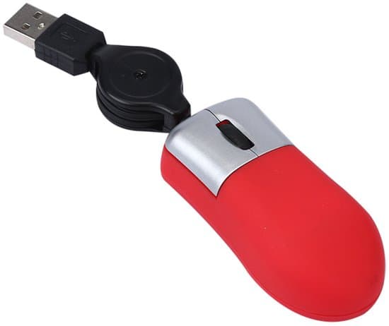 Mini optisk USB-mus med rullehjul til bærbare computere - Sort