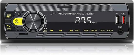 DIN bilradio med Bluetooth, FM-MP3-spelare och appkontroll