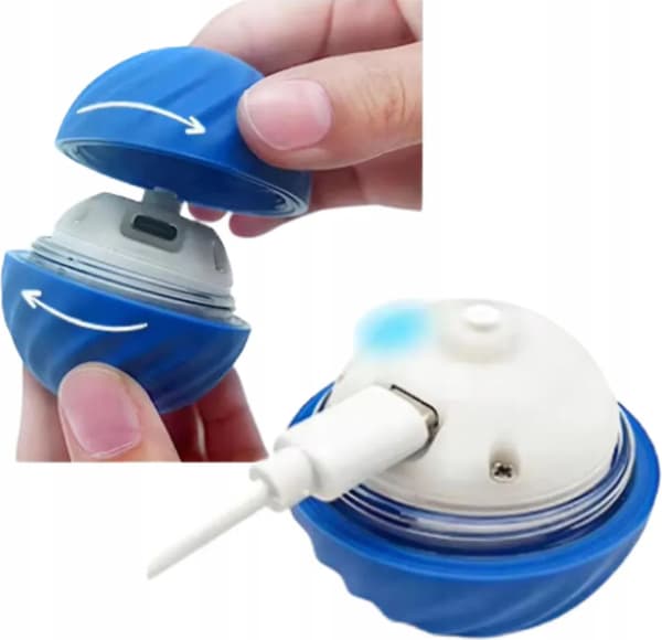 Interaktiv LED-boll USB Kattleksak