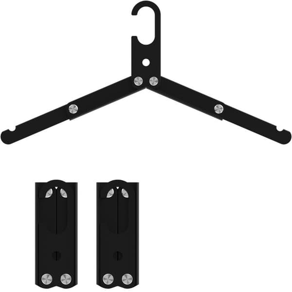 3-pak premium aluminium bøjler, sort
