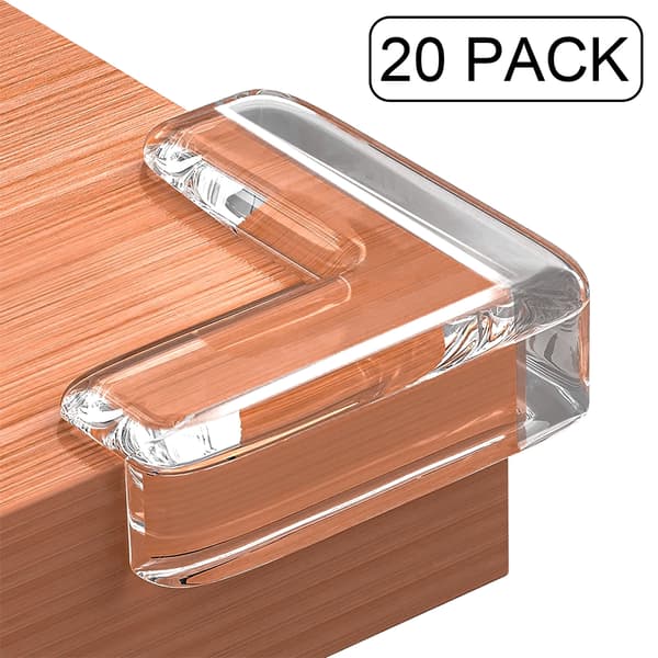 Bordshörnskydd, möbelhörnskydd, babysäkerhetsskydd, 20-pack