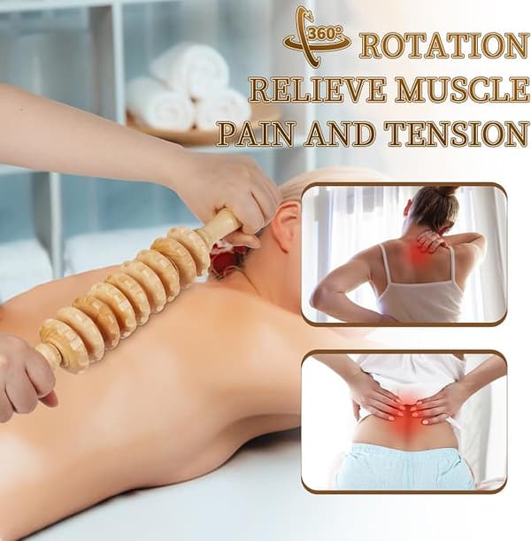 Manuel træ fascia massagerulle triggerpunkter