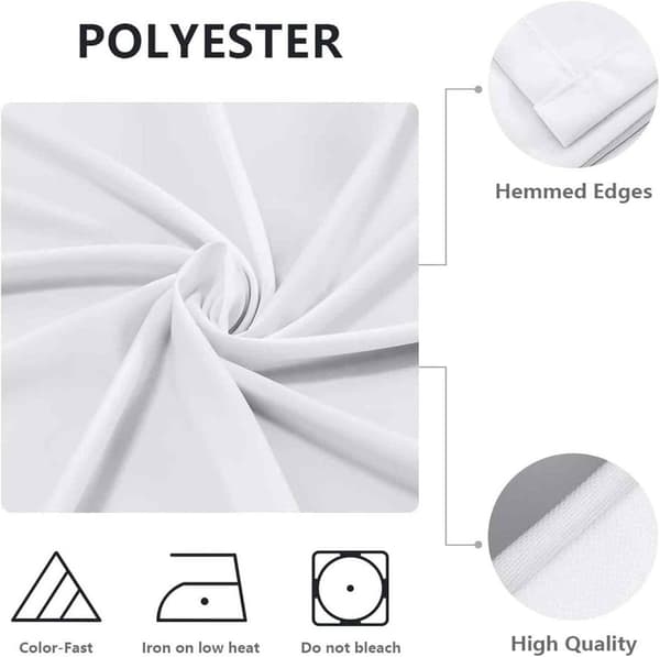 100 cm elastisk rund duk - vävd/3D-tryck - vikbar/tvättbar