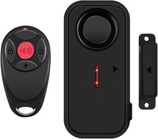 Trådlöst dörrklockslarm och fönstersensor med IP66 vattentäthetsklassning för hemsäkerhet och poolåtkomst.
