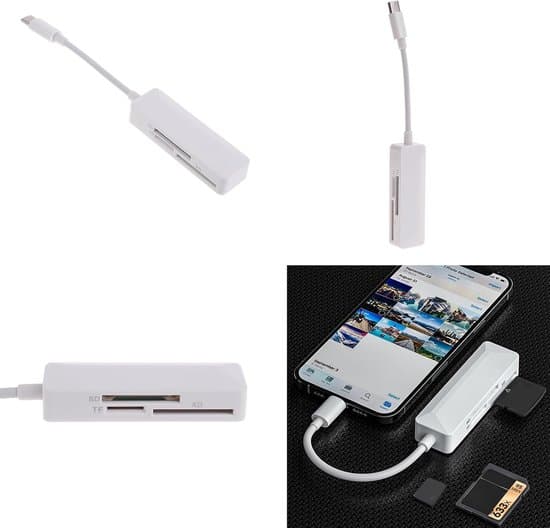 Universal 3-i-1 SD/TF kortlæser – USB C, til bærbar computer og tablet