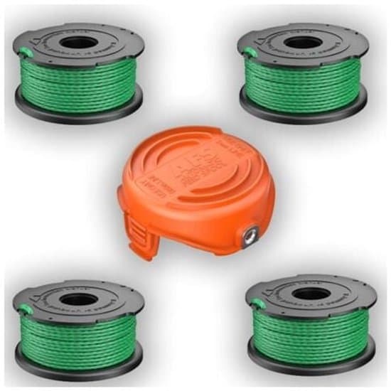 Trådspoler til Black & Decker GL7033 GL8033 GL9035 - 4 stk. + spolehætte