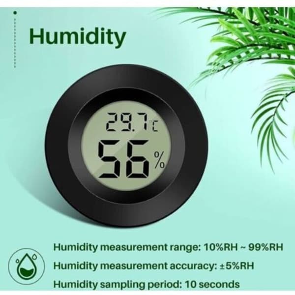 6-pack mini digital LCD-termometer och hygrometer (-50°C till 70°C)