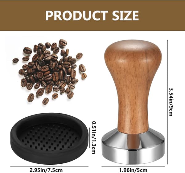 51 mm kaffestamper - med stampermåtte