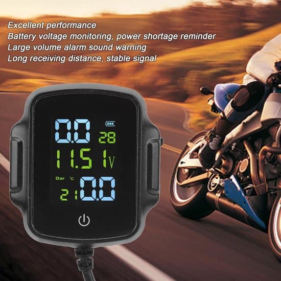 TPMS Däcktrycksövervakningssystem för motorcykel Hållbar snabbladdning.