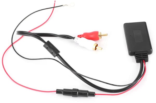 Bluetooth AUX-mottagarmodul - 2 RCA-ljudadaptrar - Svart
