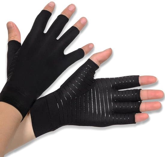 Handskar - Kopparjonhandskar - Unisex Kompressionshandskar - Varma - M