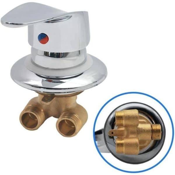 Brusearmatur - Messingomleder - Forkromet finish - G12 -