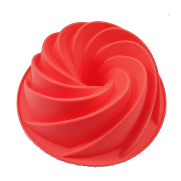 Silikone bageform, kageform, 9-tommer (spiral kageform)