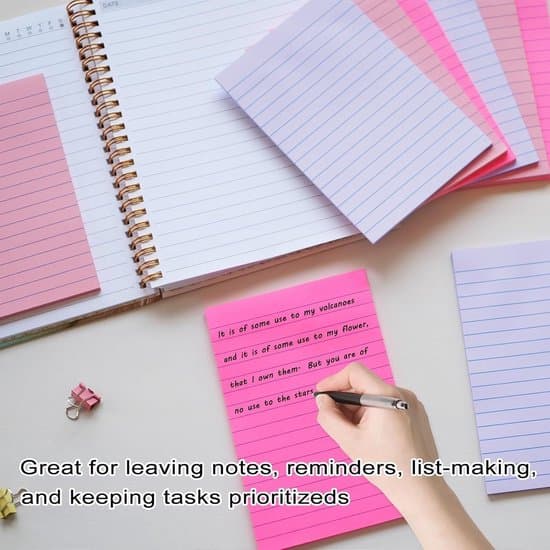 9 ark selvklæbende farverige sticky note indeksmærker