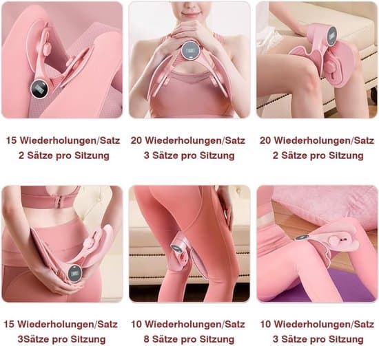 Bækken- og bentræner til mænd og kvinder, pink