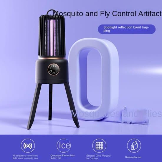 USB-lampe, fluefælde og insektmiddel med timerfunktion til udendørs camping, sikker og effektiv.